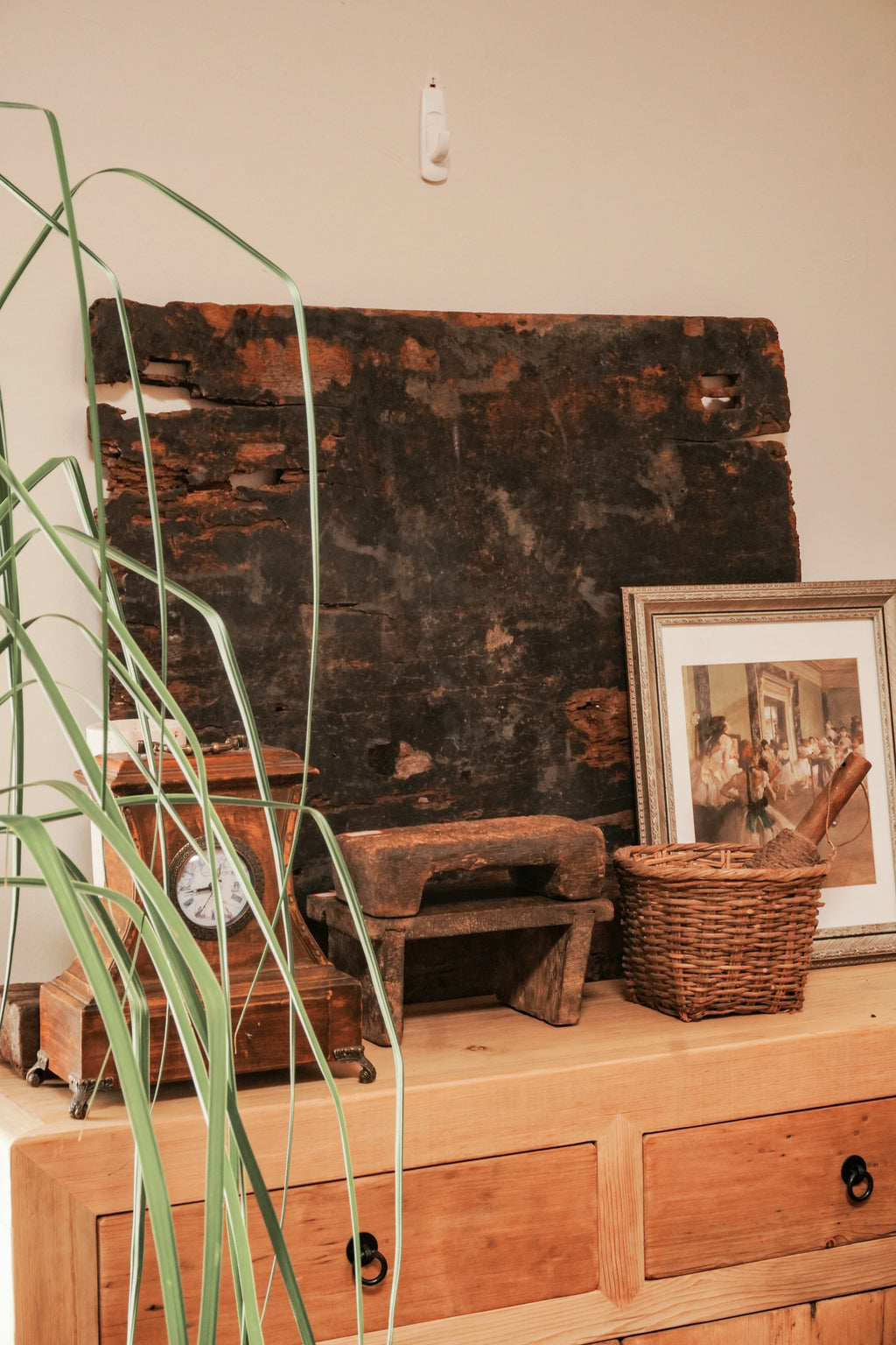 Vintage Wabi-Sabi Wood Wall Art