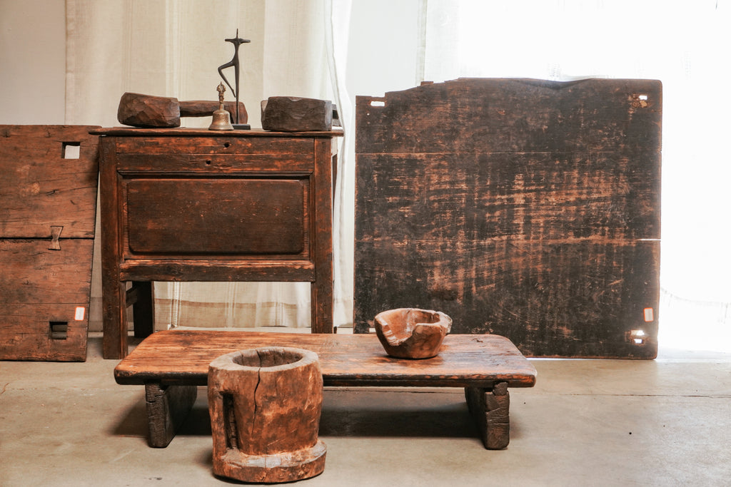 Vintage Wabi-Sabi Wood Wall Art