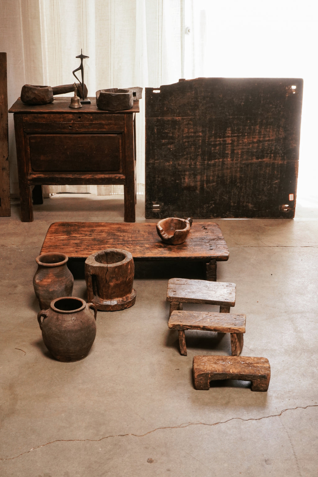 Vintage Wabi-Sabi Wood Wall Art