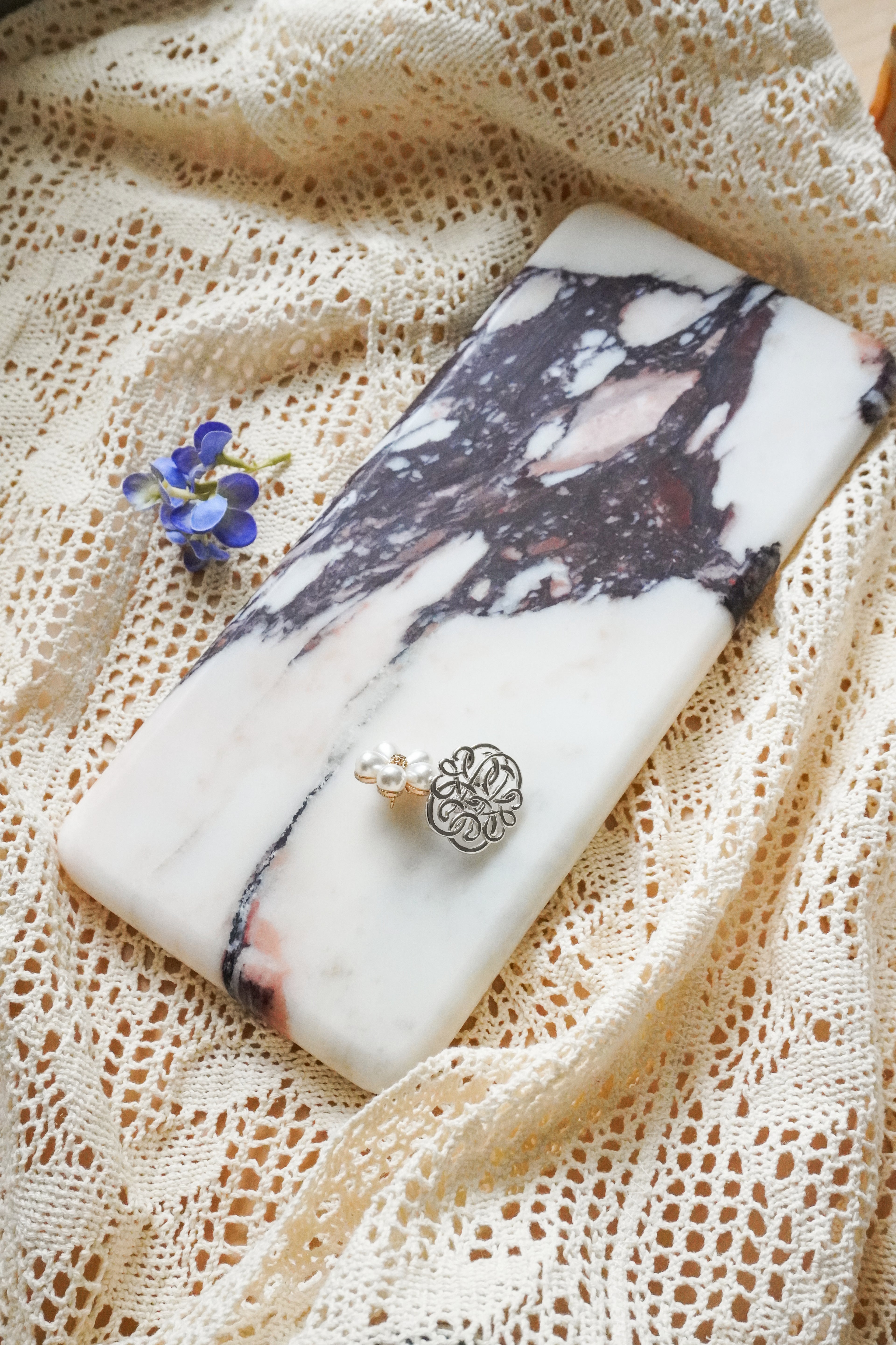 Calacatta Viola Marble Flat Tray