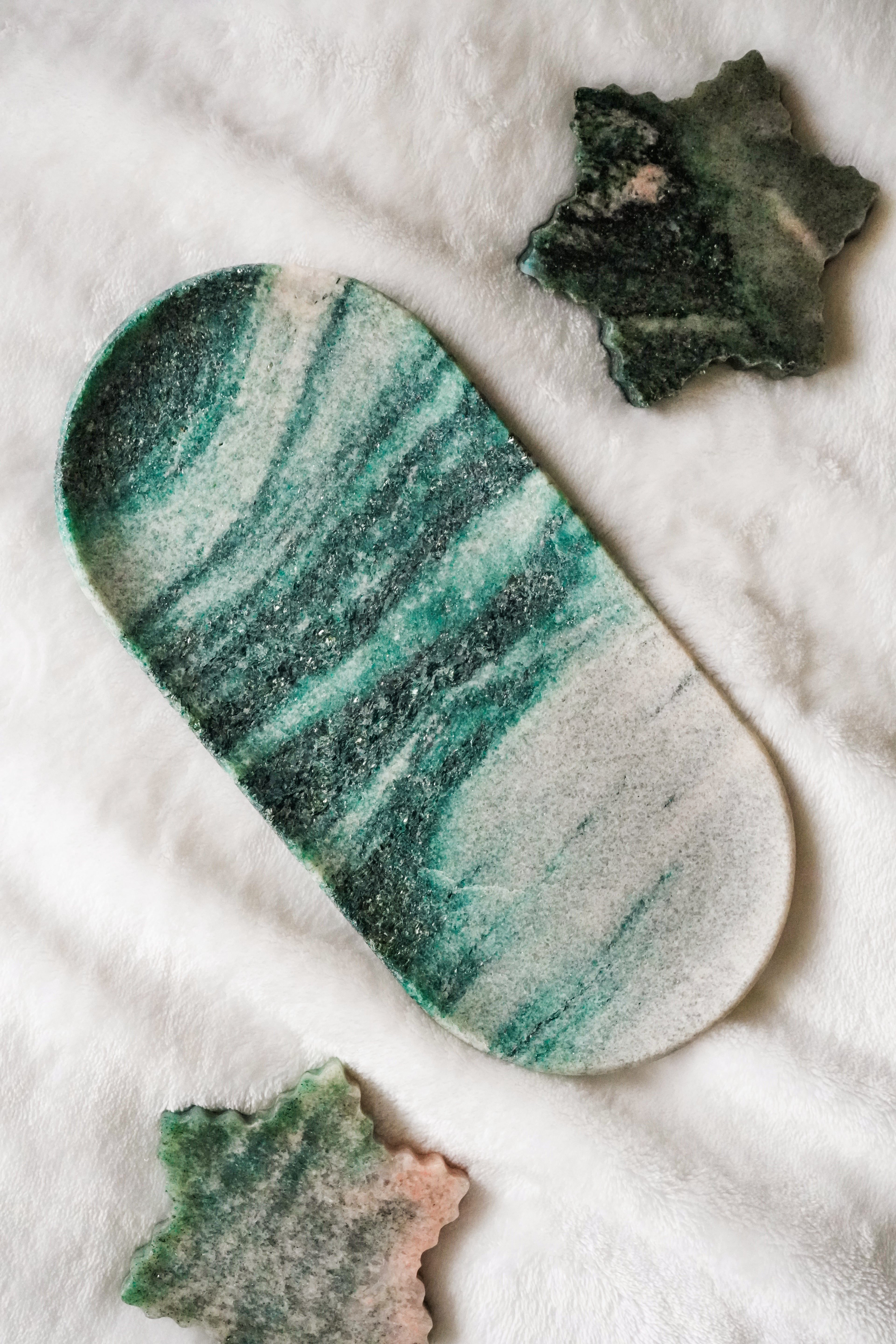 Oval Marble Tray--Various Colors