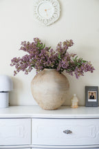 Artificial Berry With Leaves, Purple, 43''