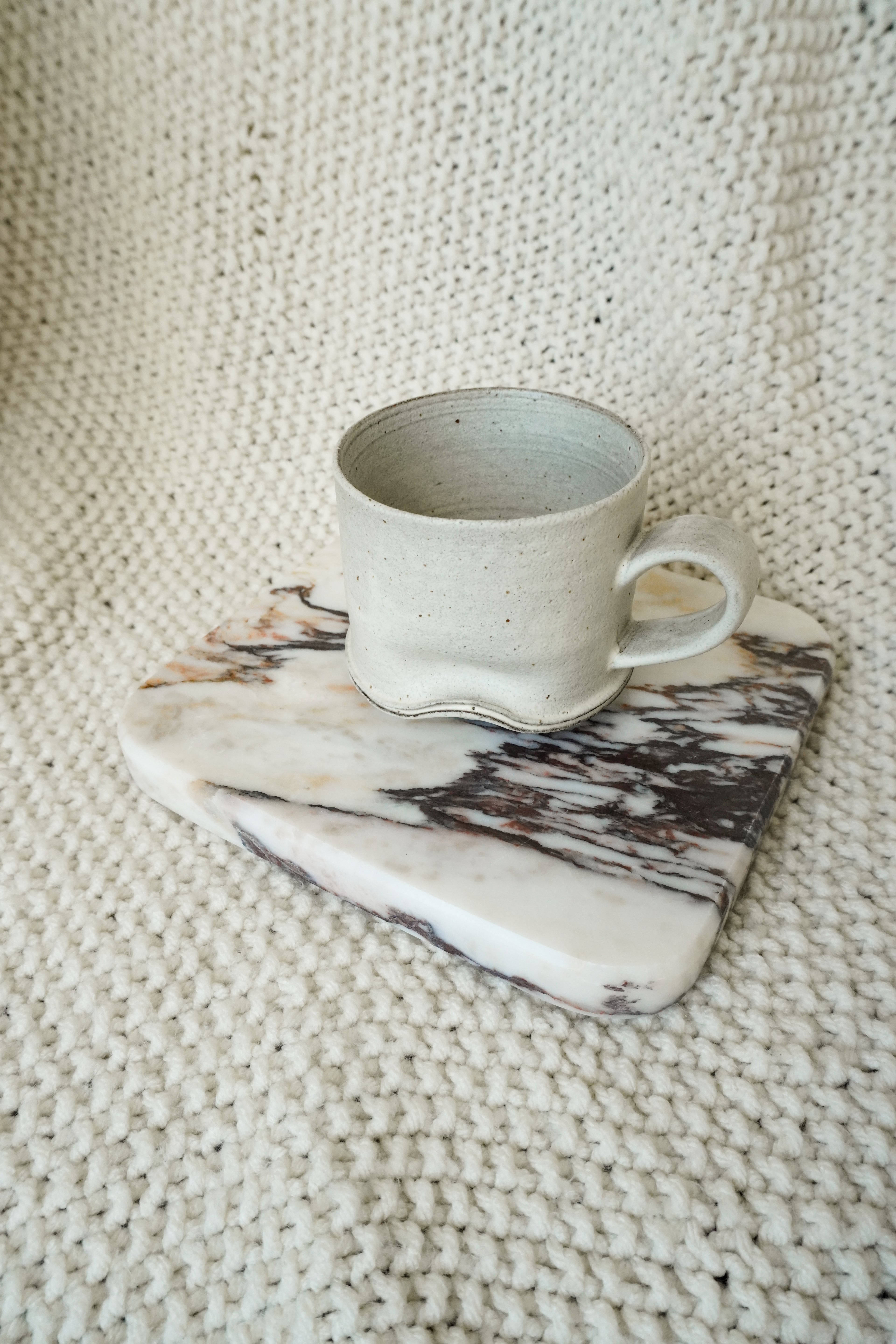 Calacatta Viola Marble Square Tray