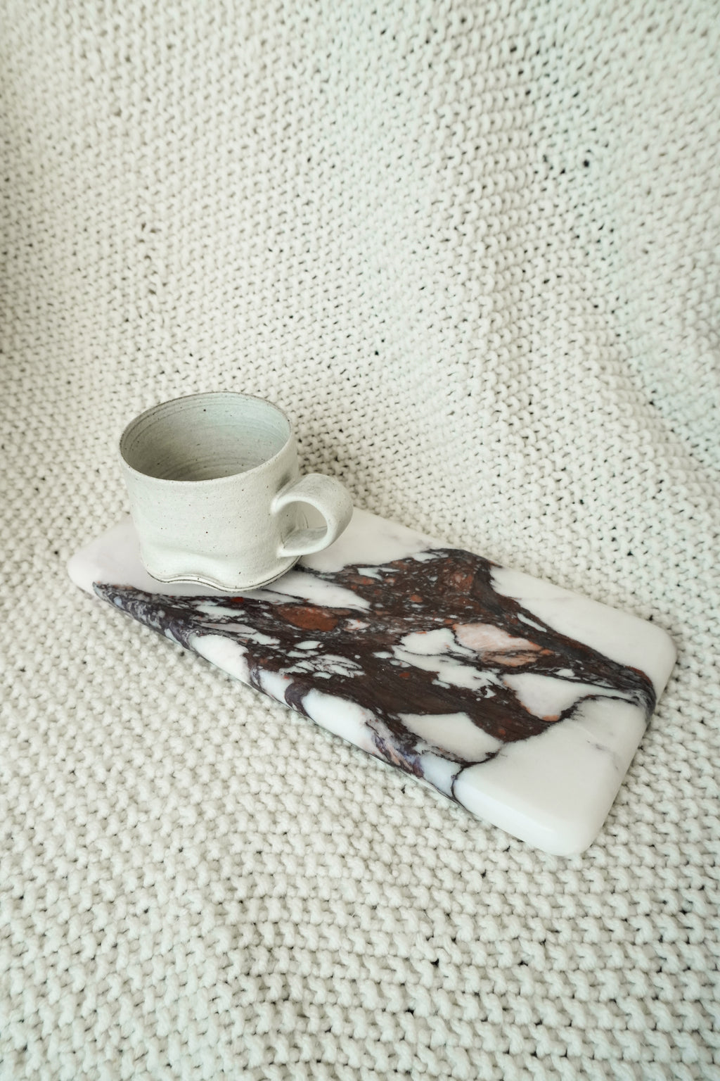 Calacatta Viola Marble Flat Tray