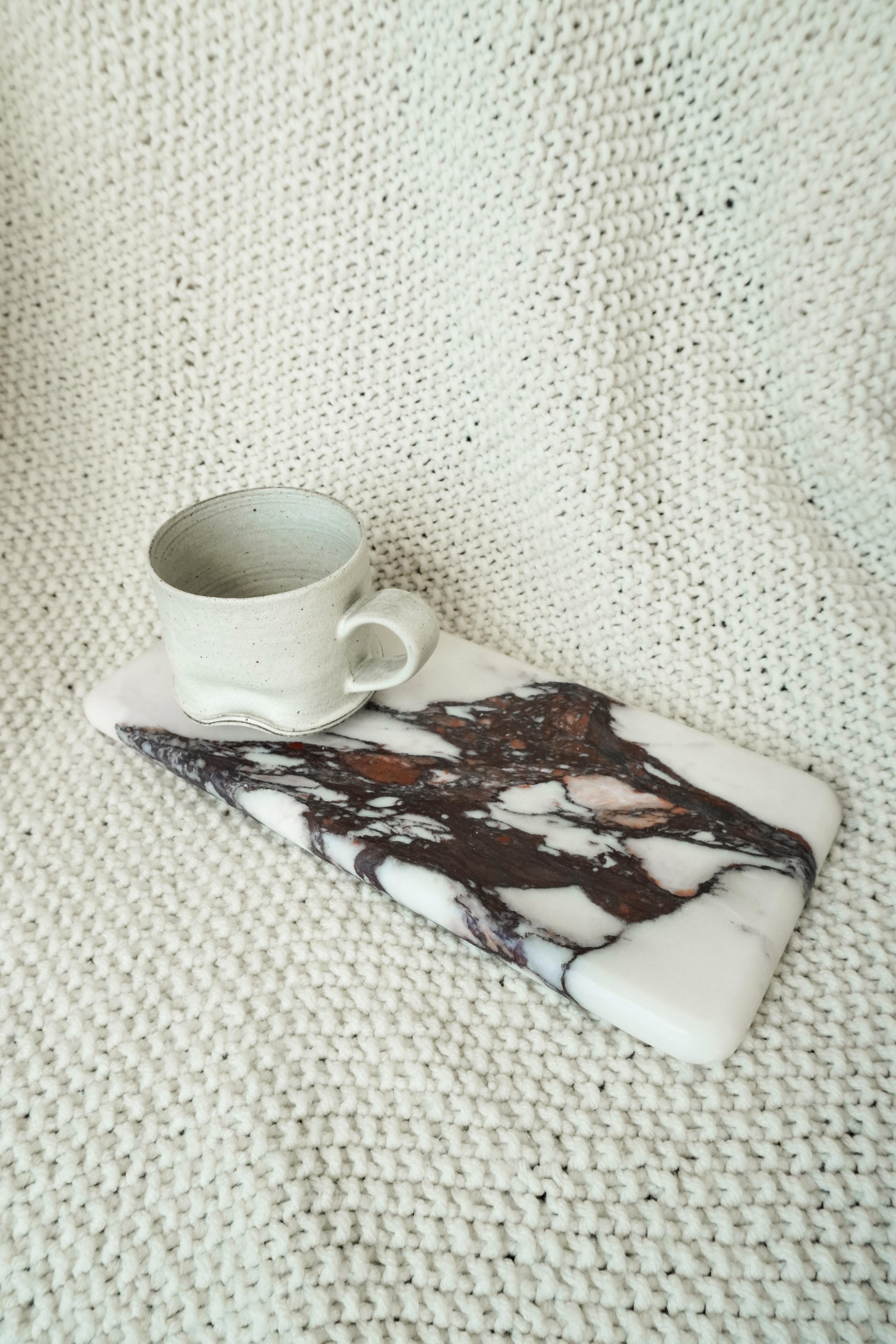 Calacatta Viola Marble Flat Tray