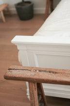 Vintage Wabi-Sabi Rustic Elm Wood Bench--- Longer Size