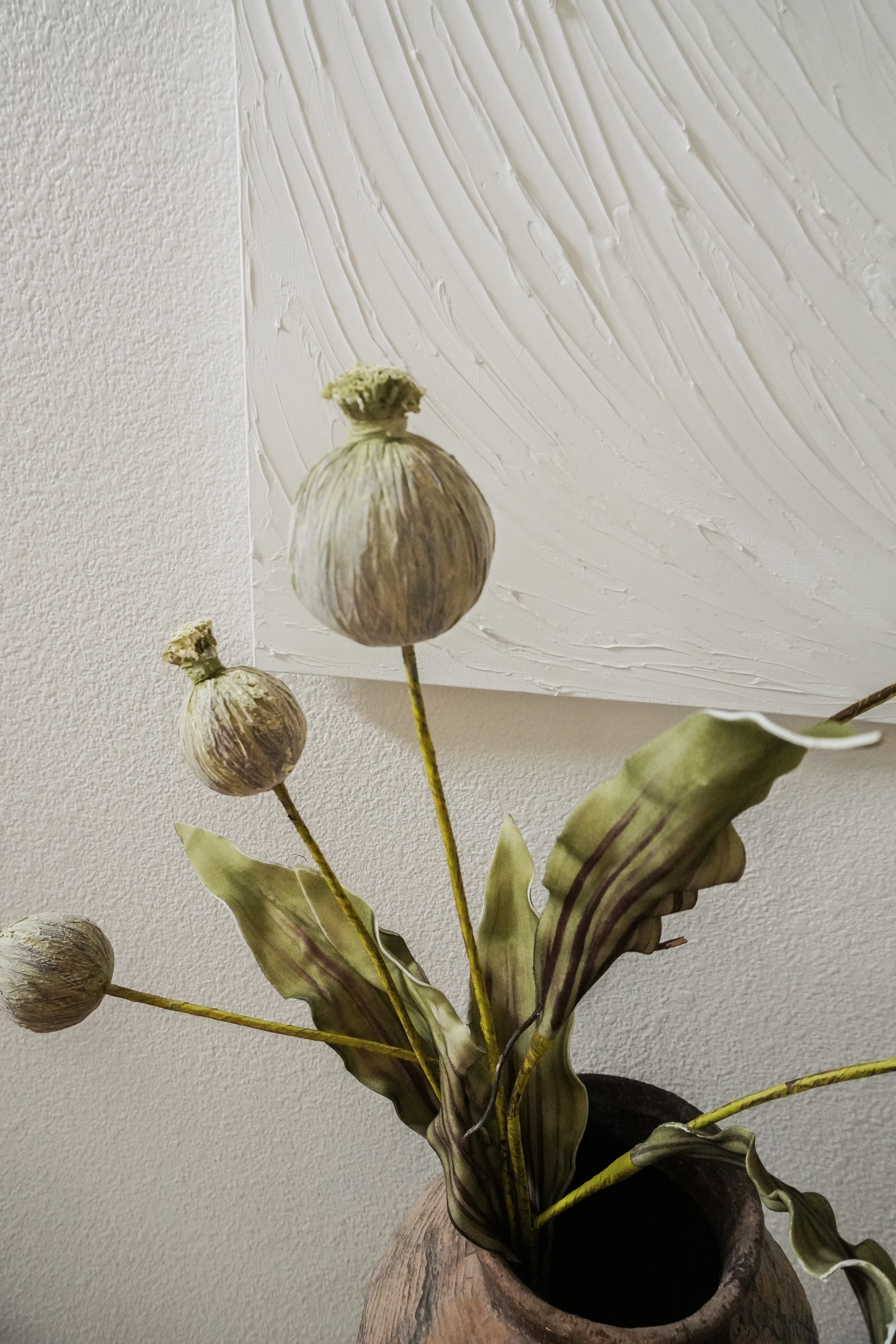 Artificial Poppy Seed Pod Stems