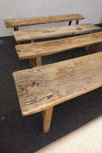 Vintage Wide Extra Long Bench Elm Wood