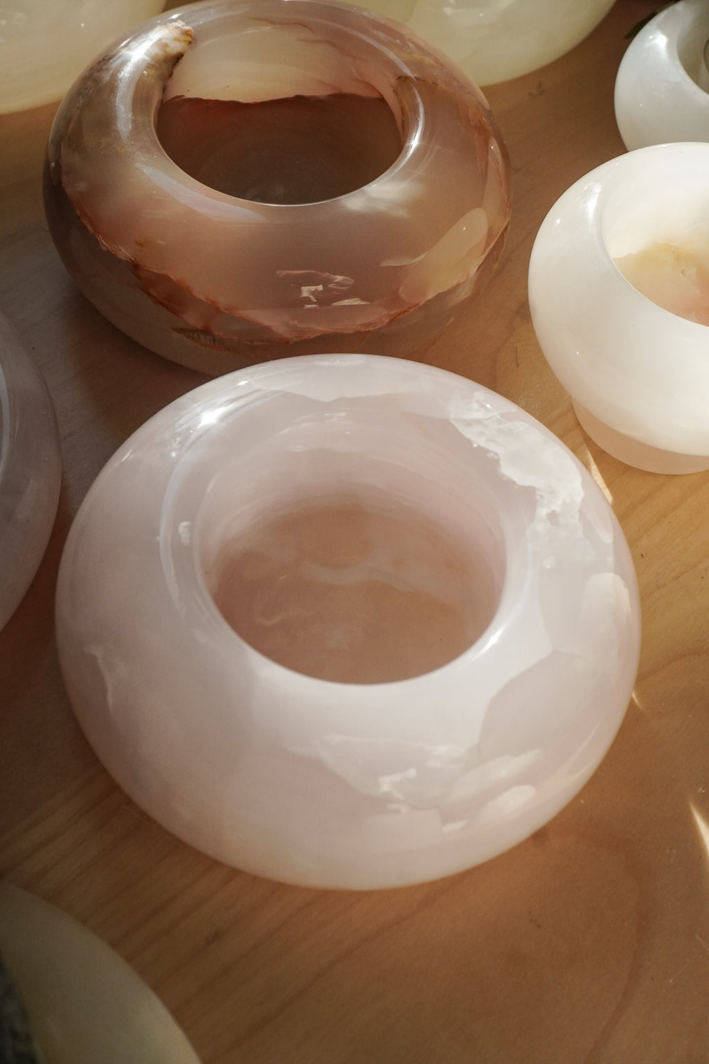 Large Catchall Onyx Candle Holder