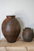 YunNan Vintage Brown Rustic Clay Pot --Multiple Sizes