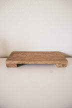 Vintage Reclaimed Elm Wood Riser – Rustic Display Stand