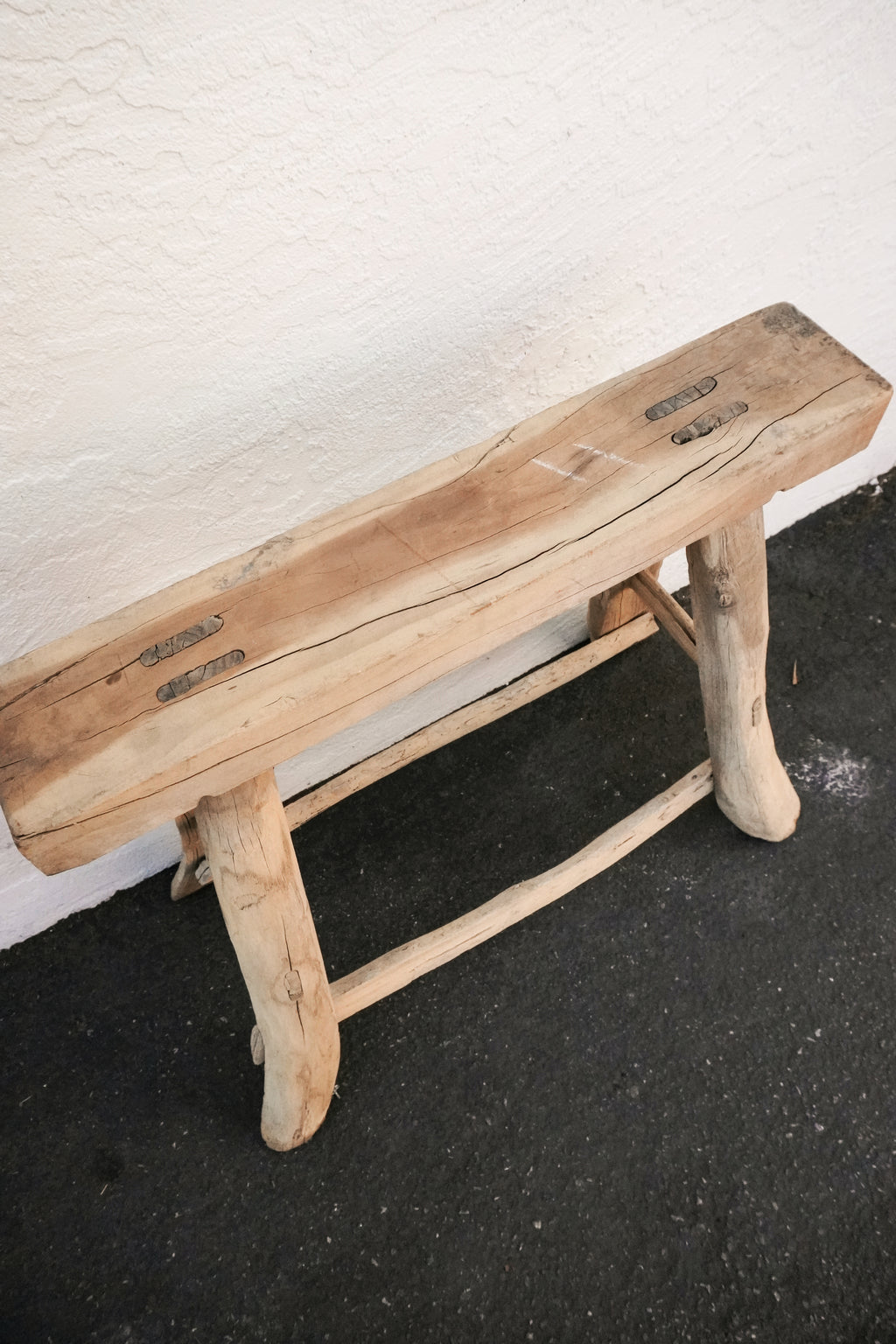 YangYi Vintage High Wood Console Stool