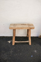 YangYi Vintage High Wood Console Stool