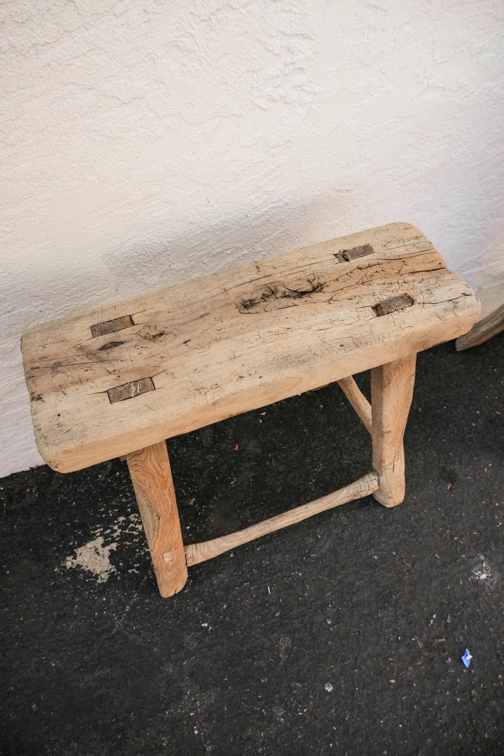 YangYi Vintage High Wood Console Stool