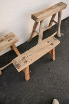 YangYi Vintage High Wood Console Stool