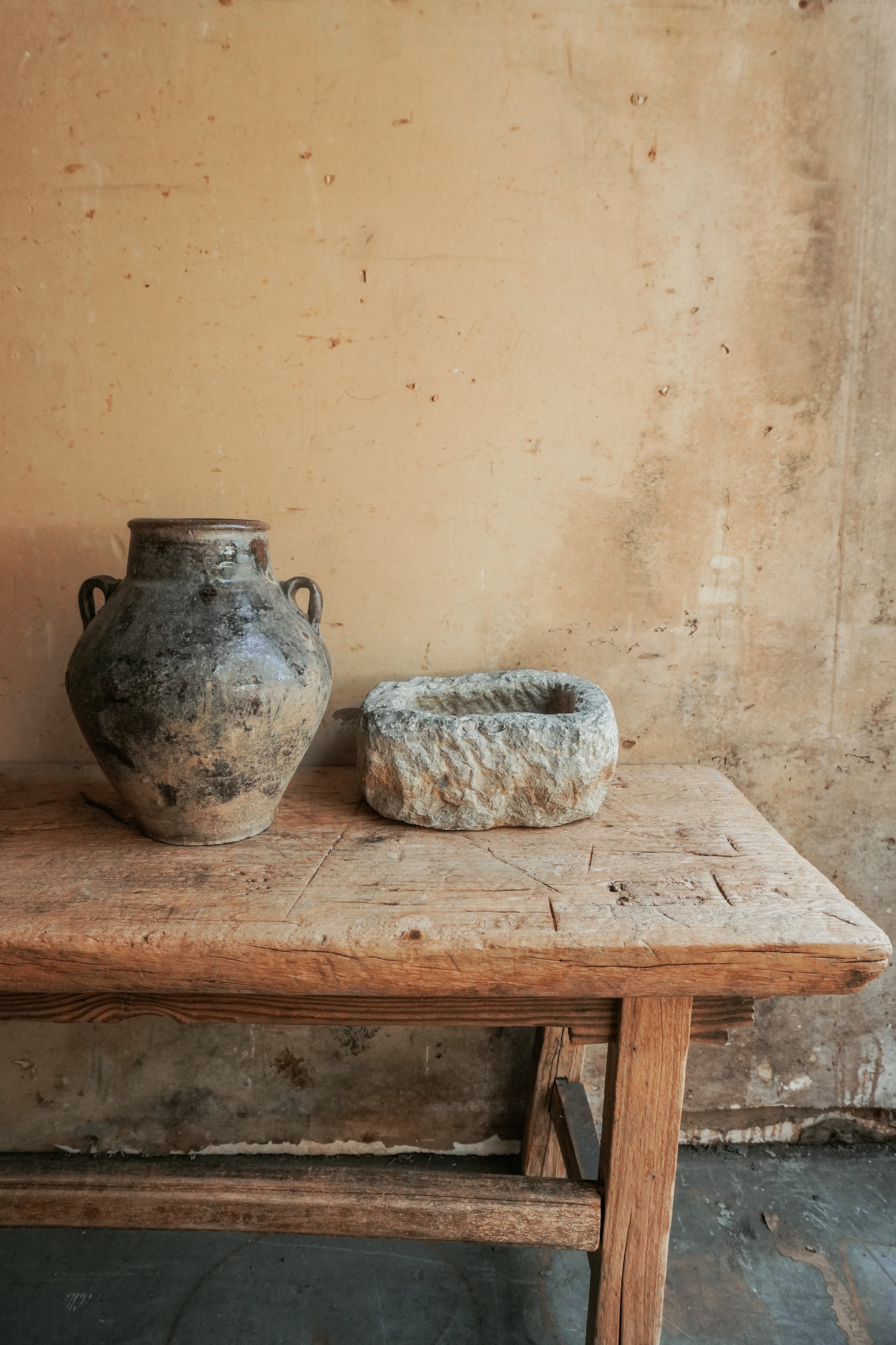 Yunnan Wabi-Sabi Entryway Console ,Coffee Table,Bench – Queena Clay