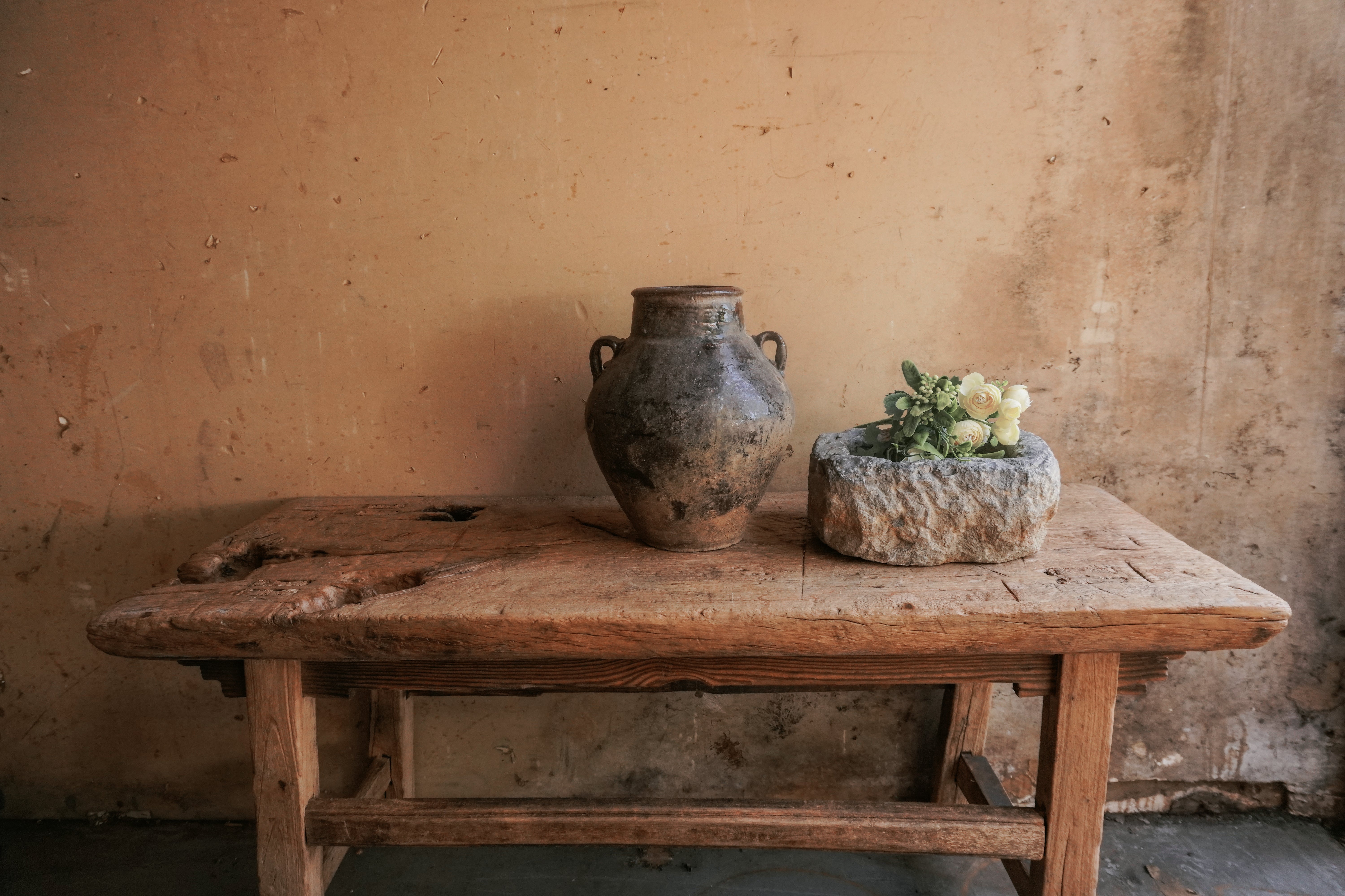 Yunnan Wabi-Sabi Entryway Console ,Coffee Table,Bench – Queena Clay