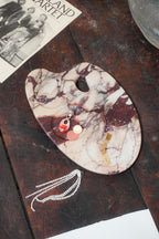 Italian Calacatta Viola Marble Palette Tray
