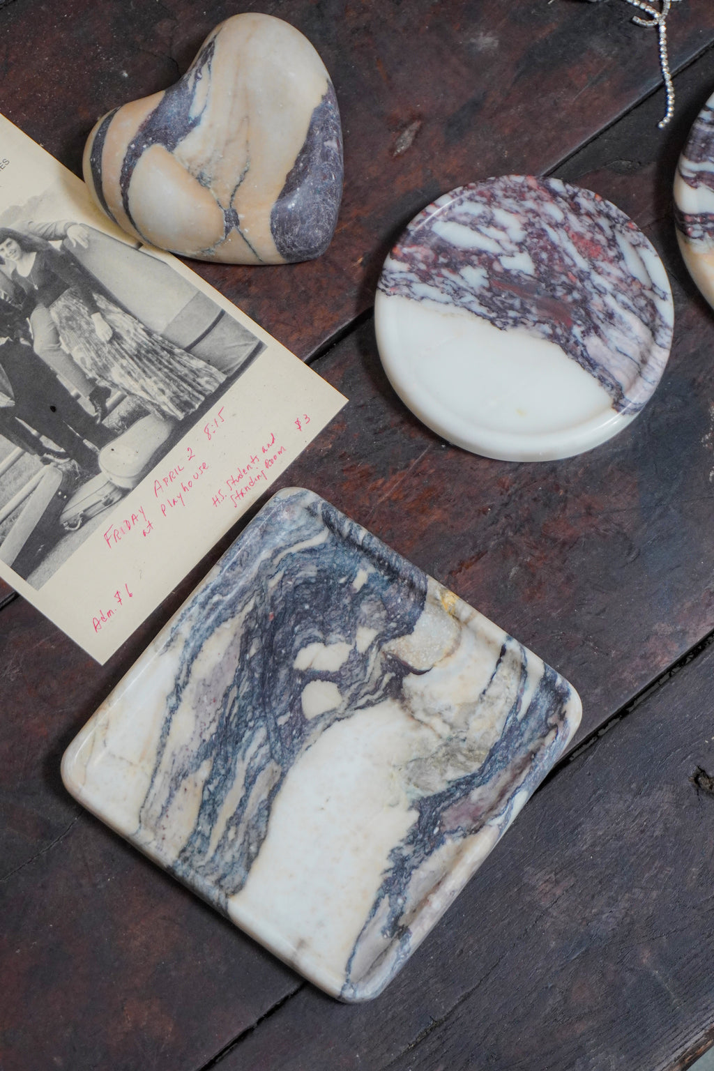 Calacatta Viola Marble Square Tray