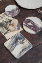 Calacatta Viola Marble Square Tray