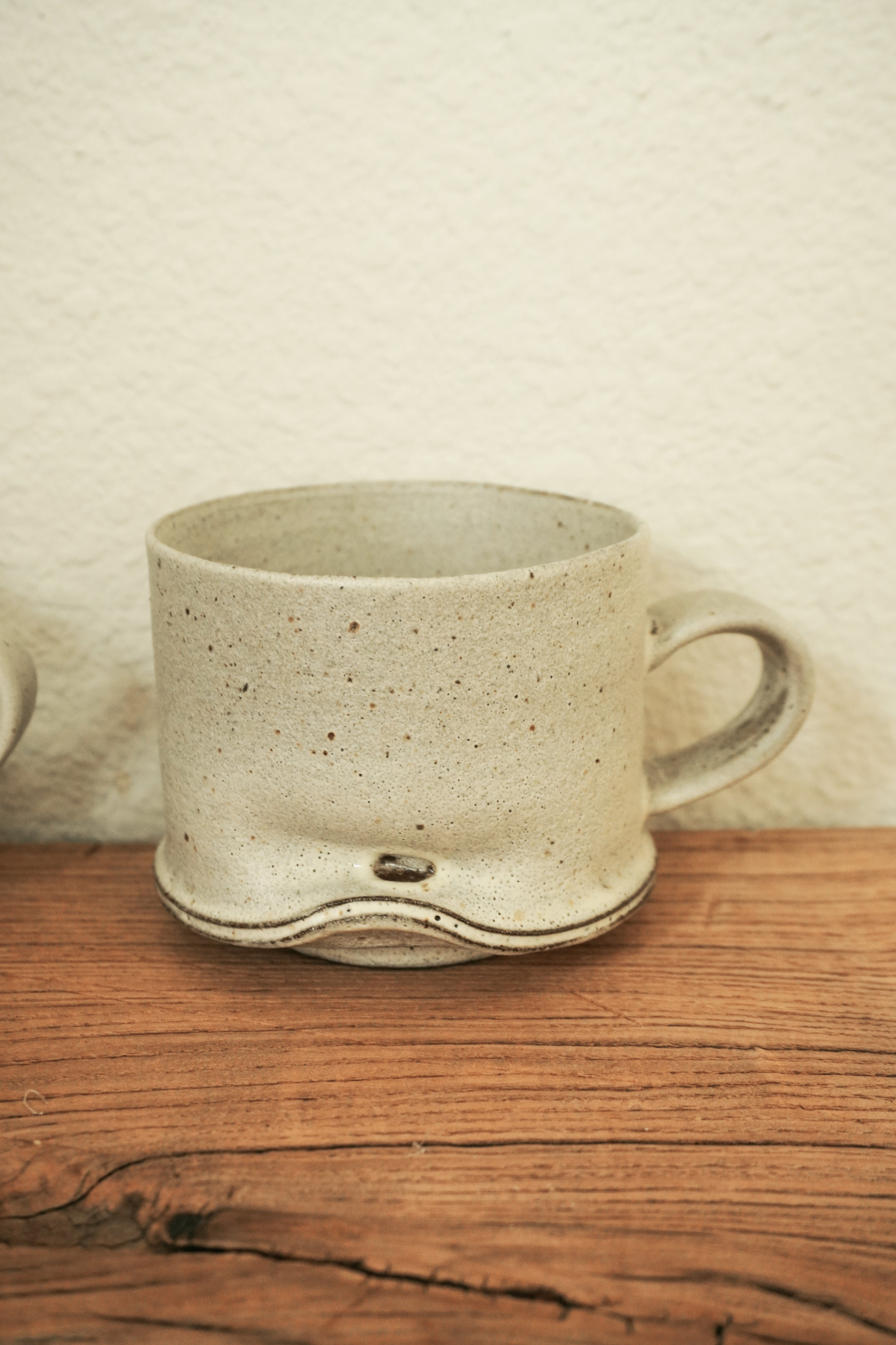 Handmade Wavy Rim Tea Cup