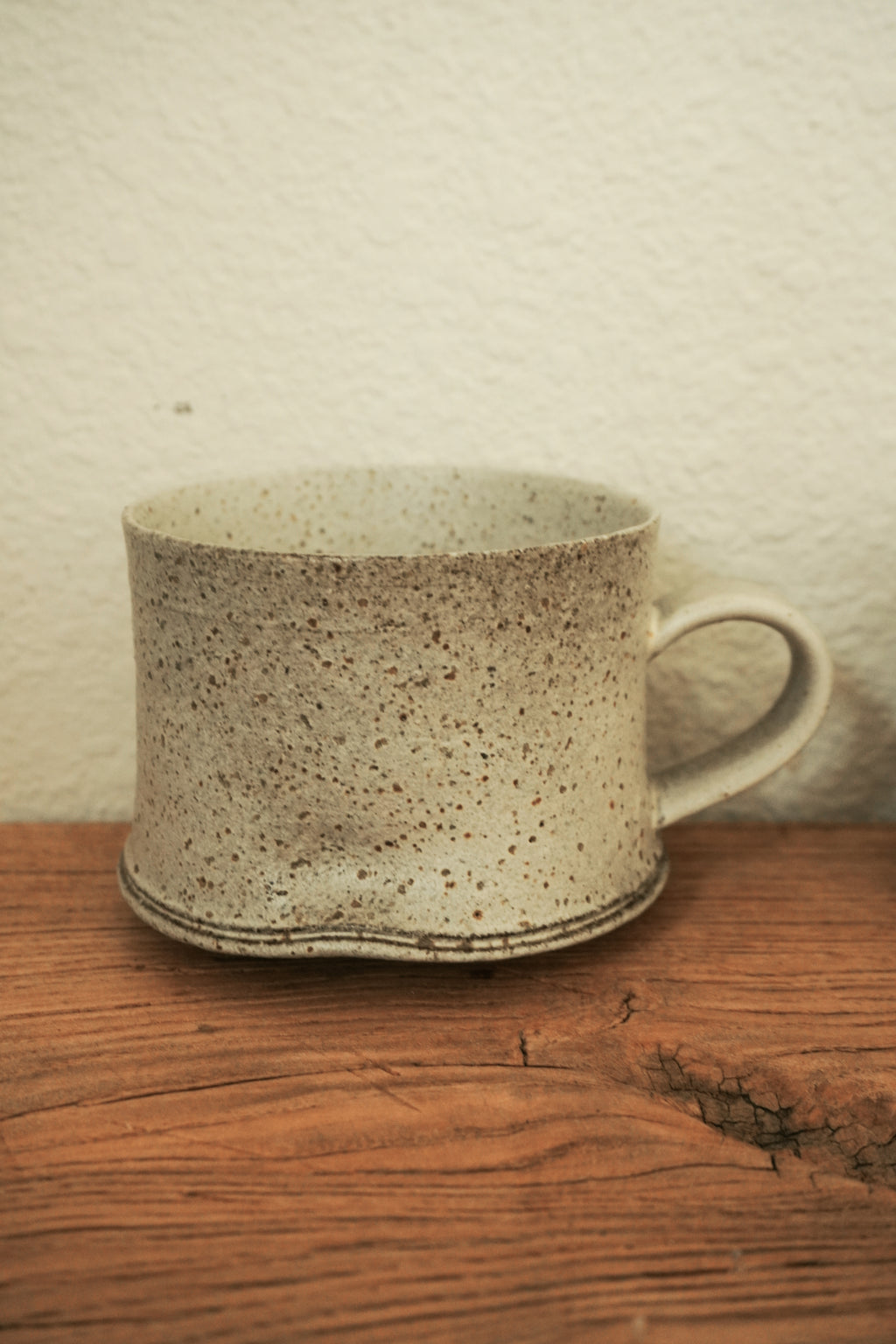 Handmade Wavy Rim Tea Cup