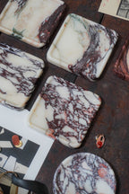 Calacatta Viola Marble Square Tray
