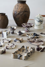 Italian Calacatta Viola Marble Palette Tray