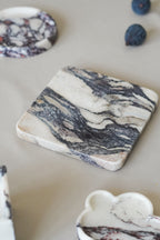Calacatta Viola Marble Square Tray