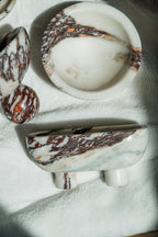 Calacatta Viola Marble Round Footed Bowl