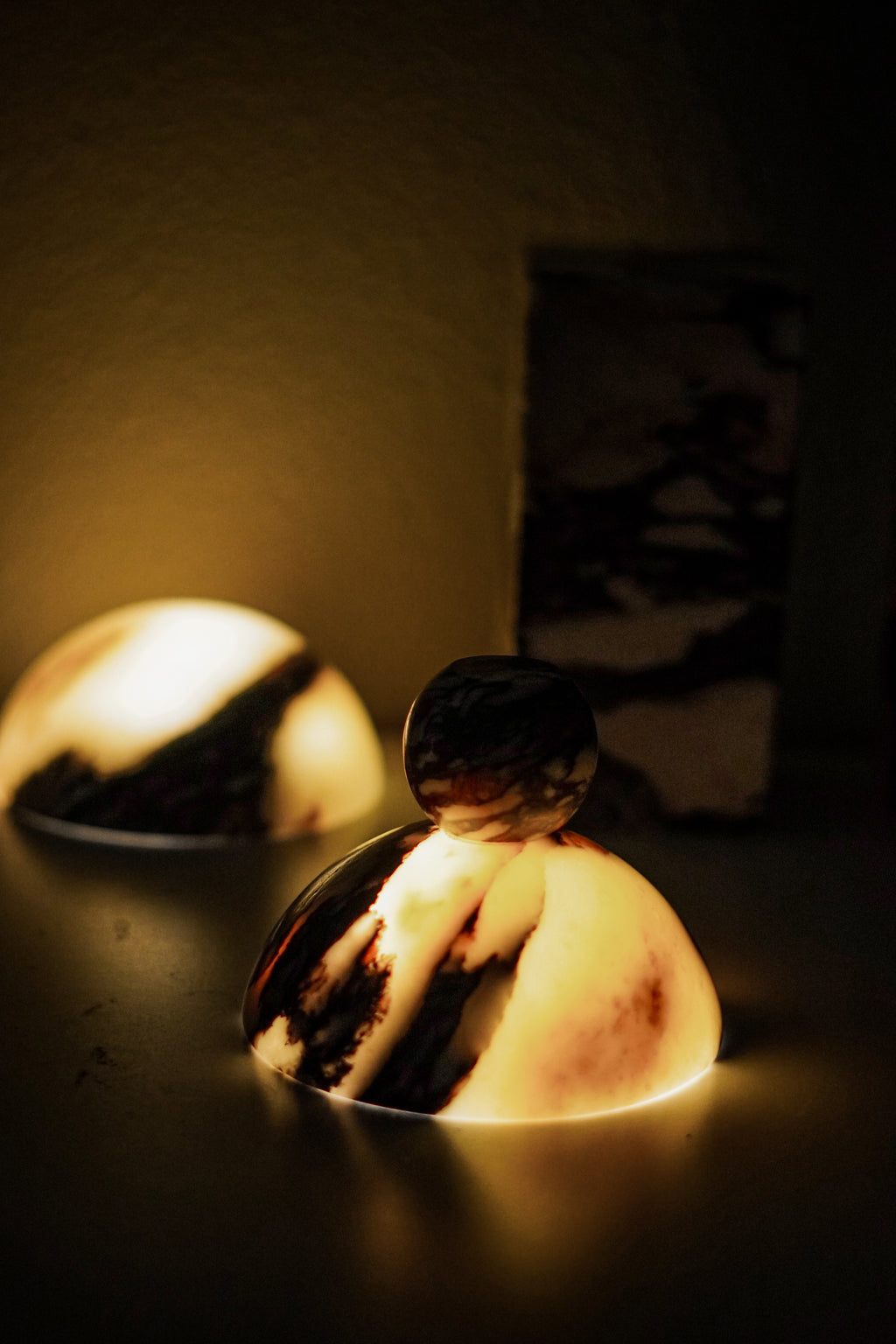 Calacatta Viola Marble Round Footed Bowl