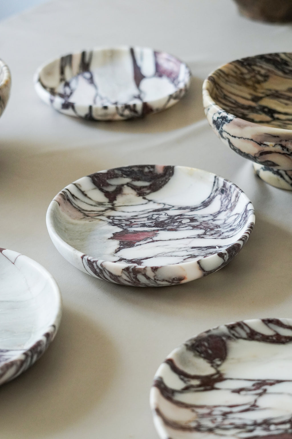 Italian Calacatta Viola Marble Bowl