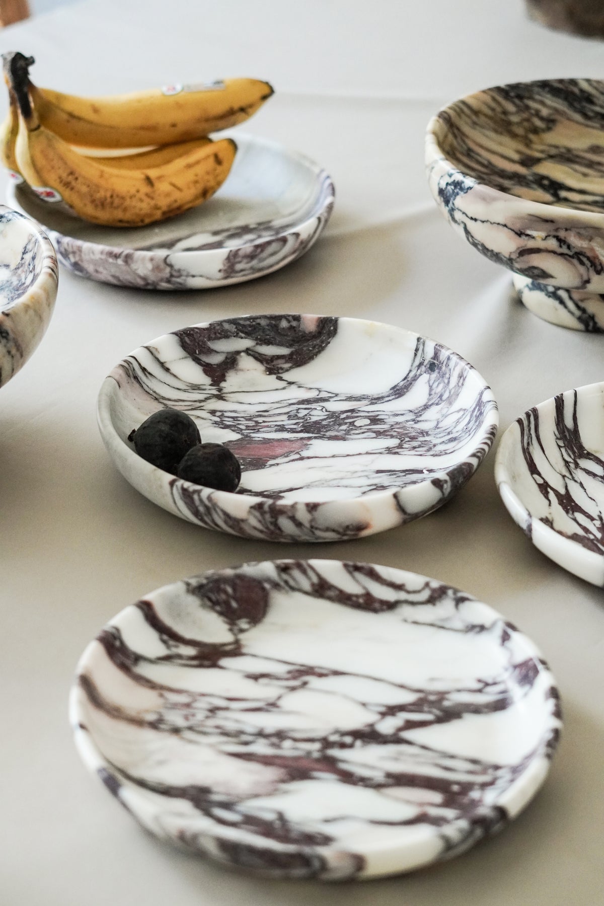 Italian Calacatta Viola Marble Bowl