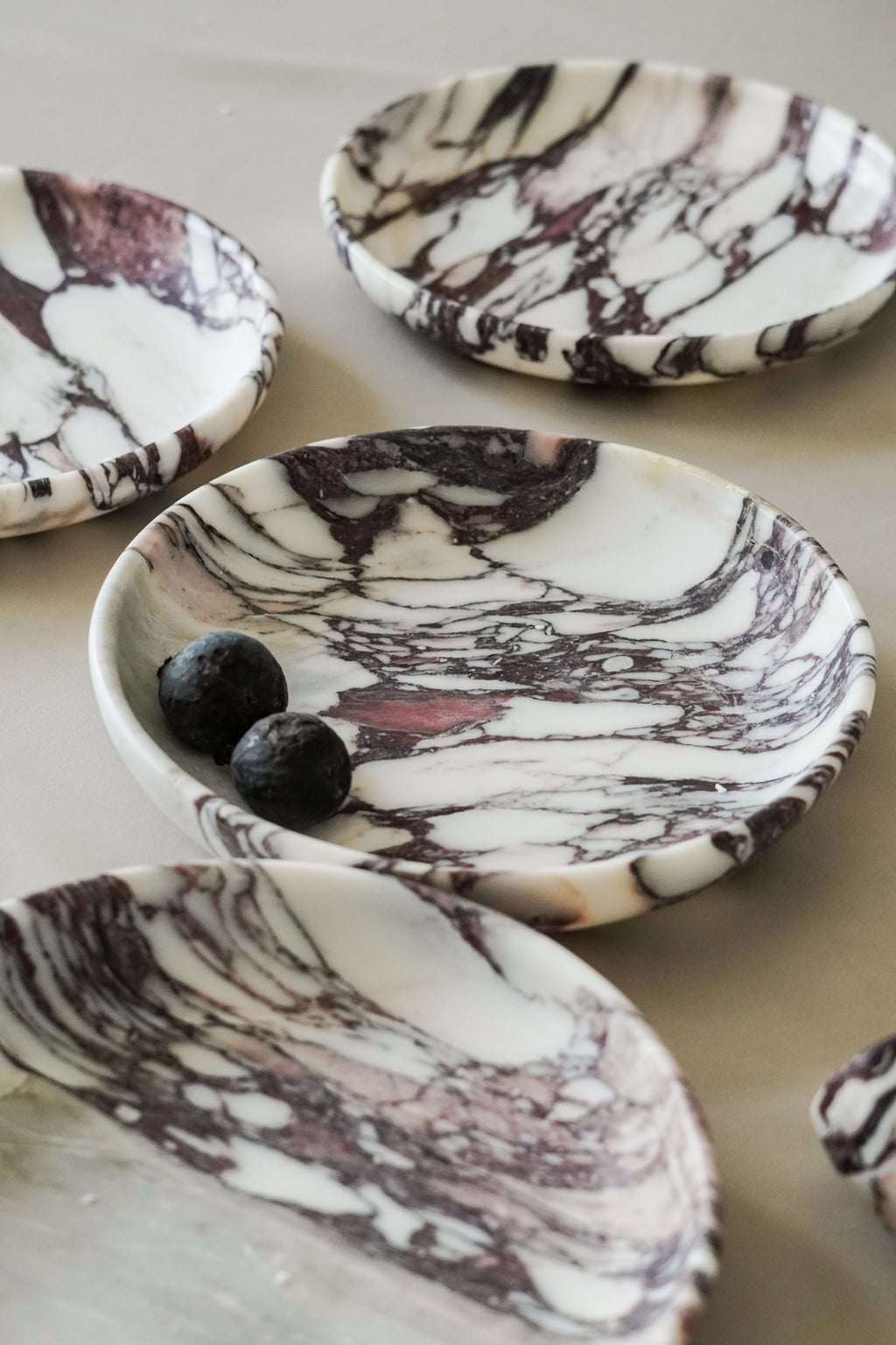 Italian Calacatta Viola Marble Bowl