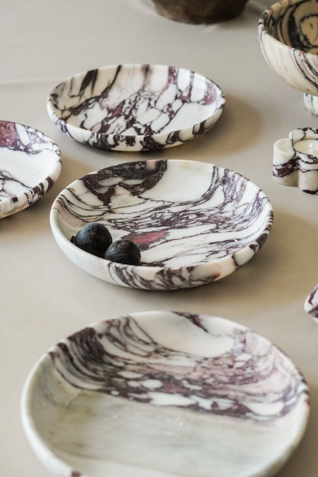 Italian Calacatta Viola Marble Bowl