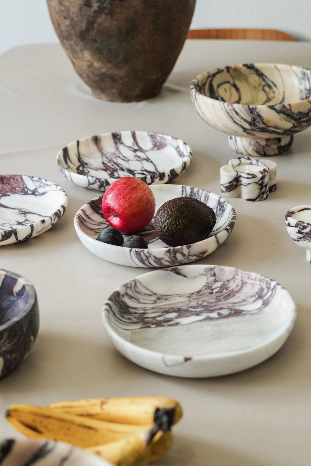 Italian Calacatta Viola Marble Bowl