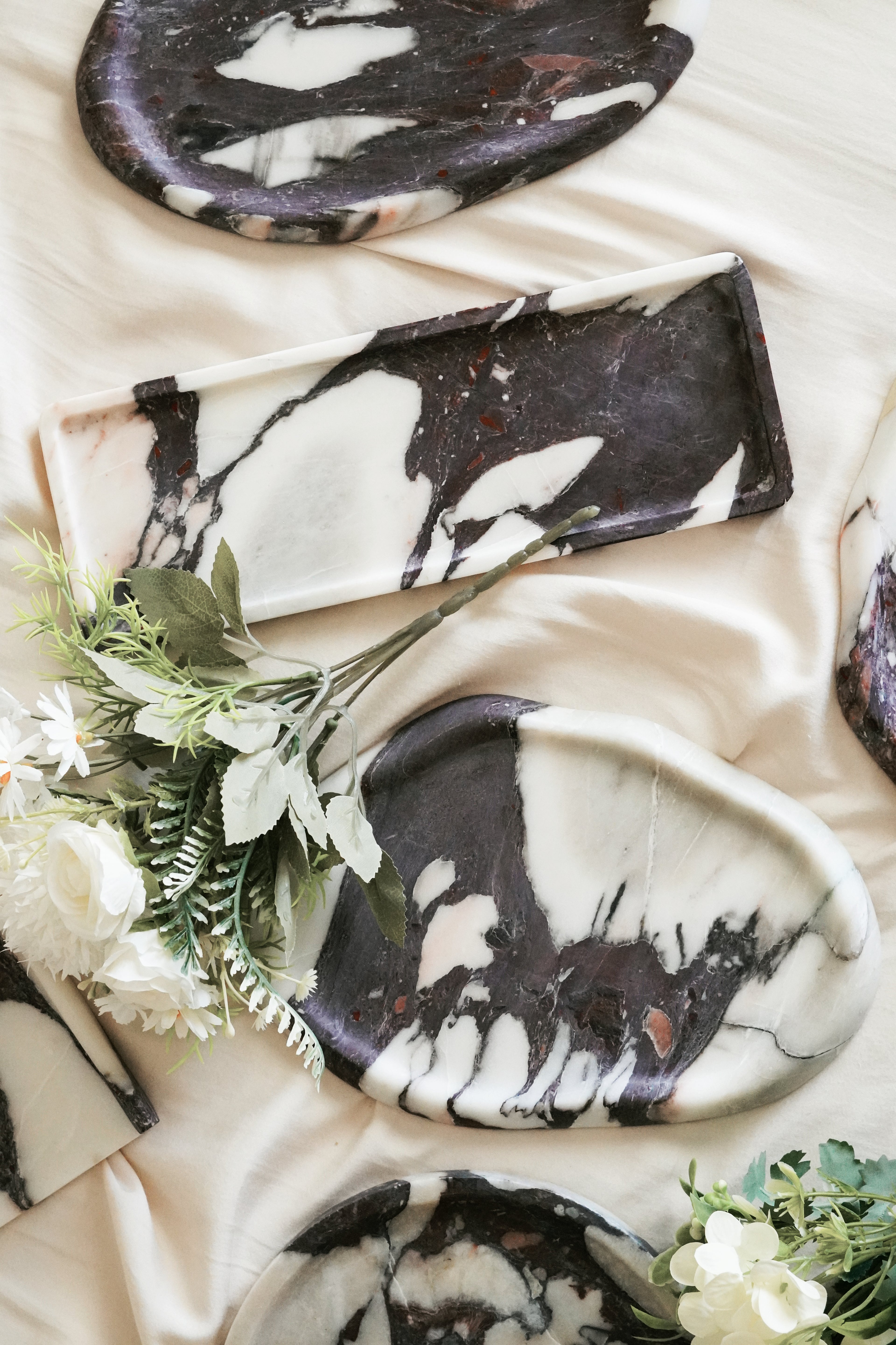 Italian Viola Marble Tray-- Various Style