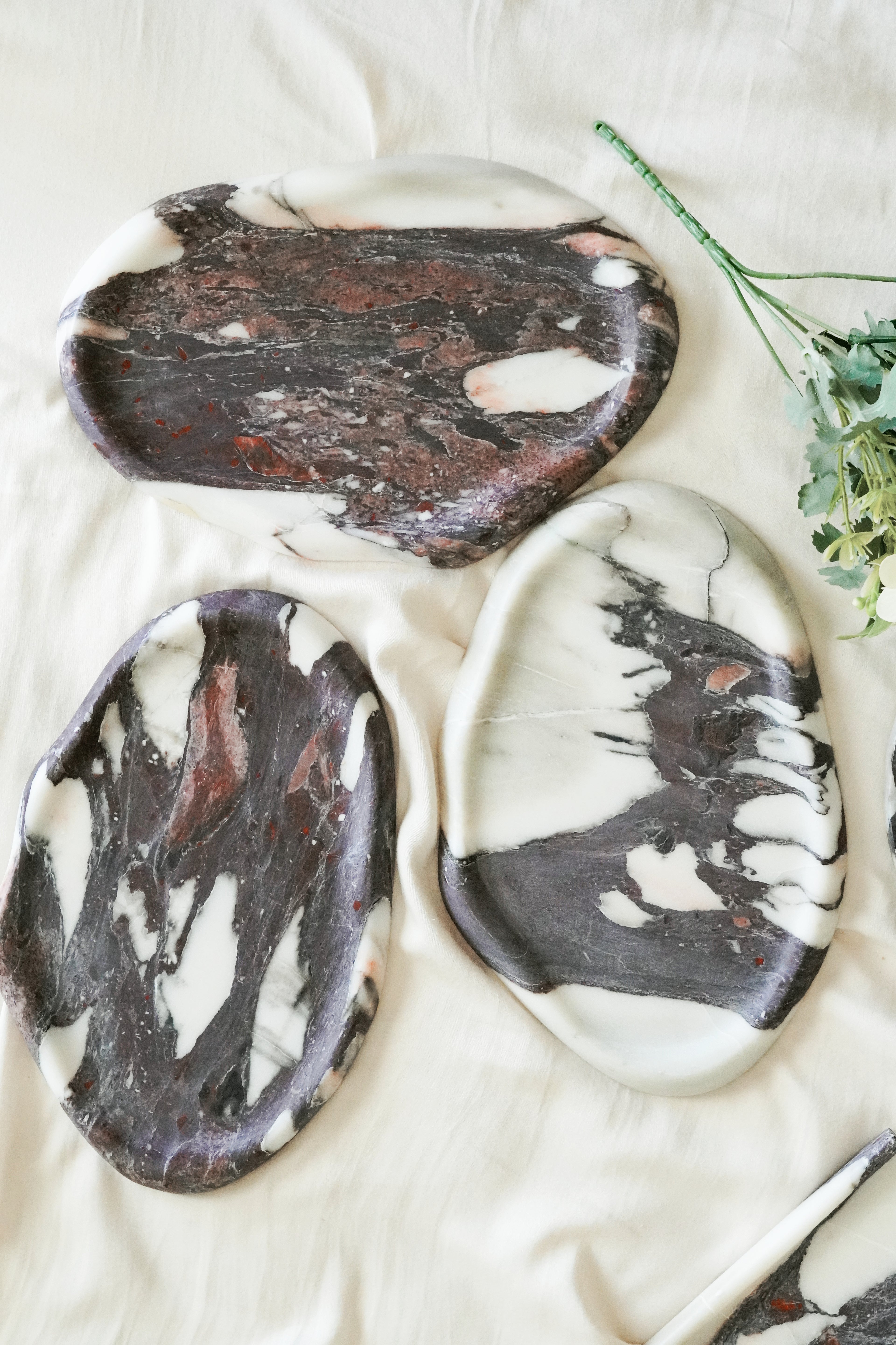 Italian Viola Marble Tray-- Various Style