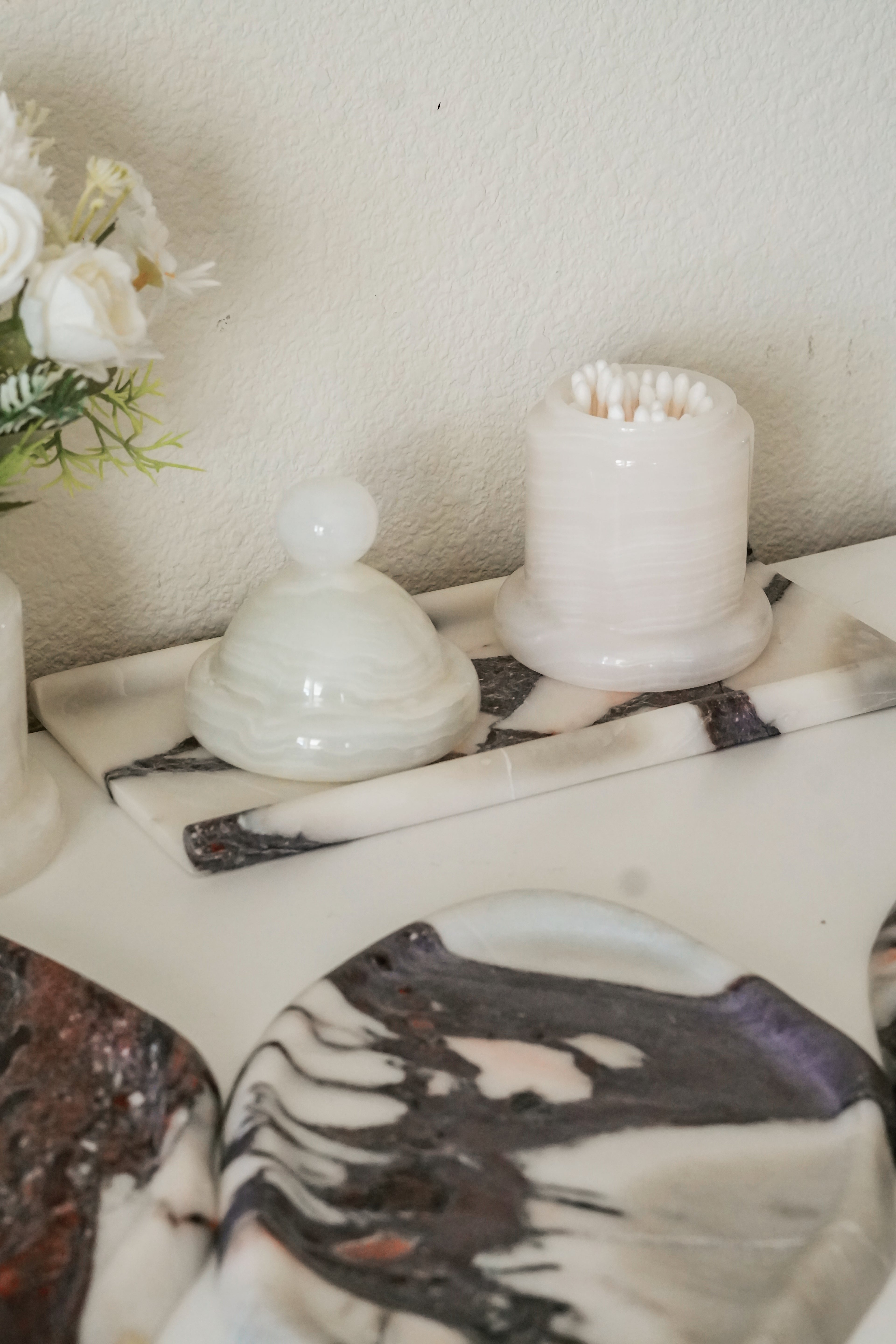 Italian Viola Marble Tray-- Various Style