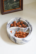 Italian Calacatta Viola Marble Divided Tray