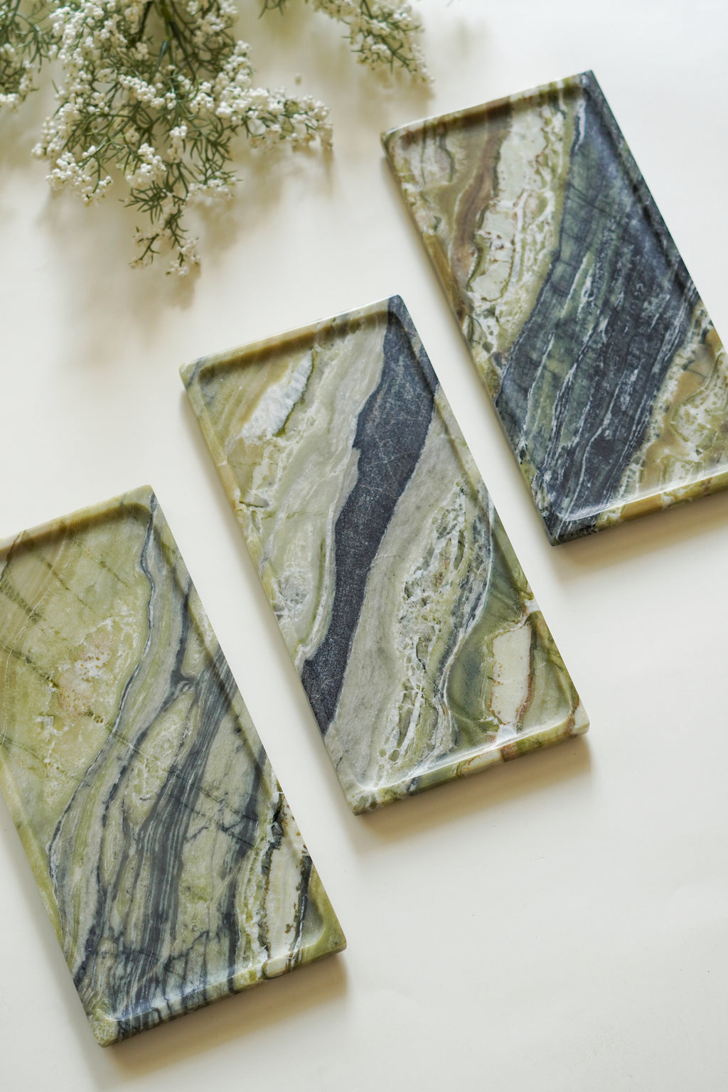 Rectangular Marble Tray-- Various Colors