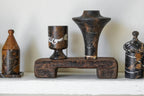 Black Gold Marble Lidded Jar