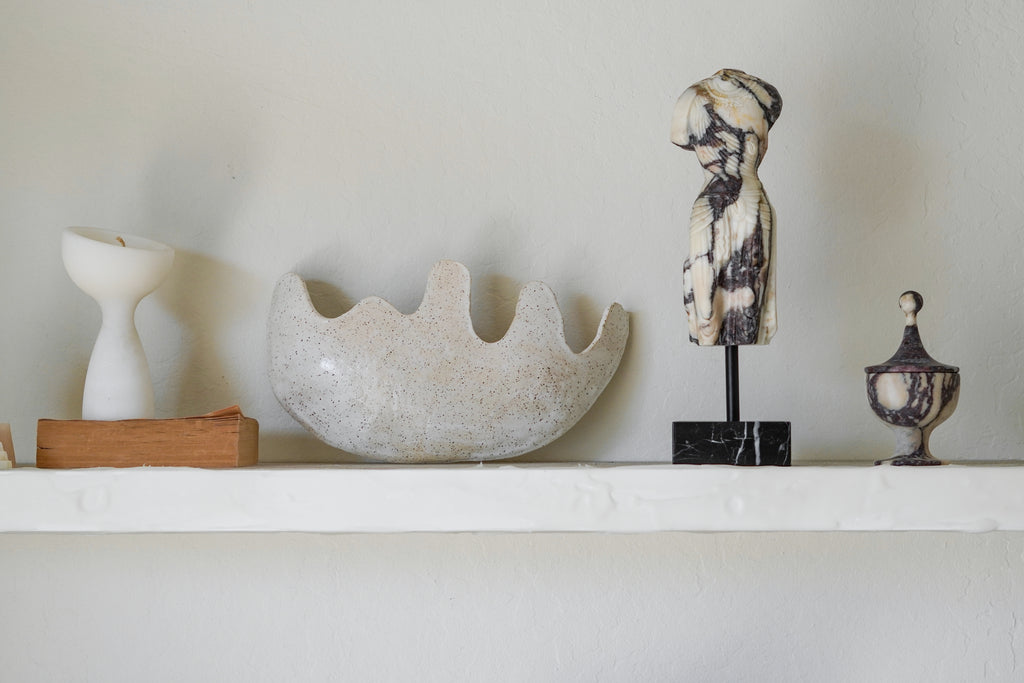 Italian Calacatta Viola Marble Female Torso Sculpture