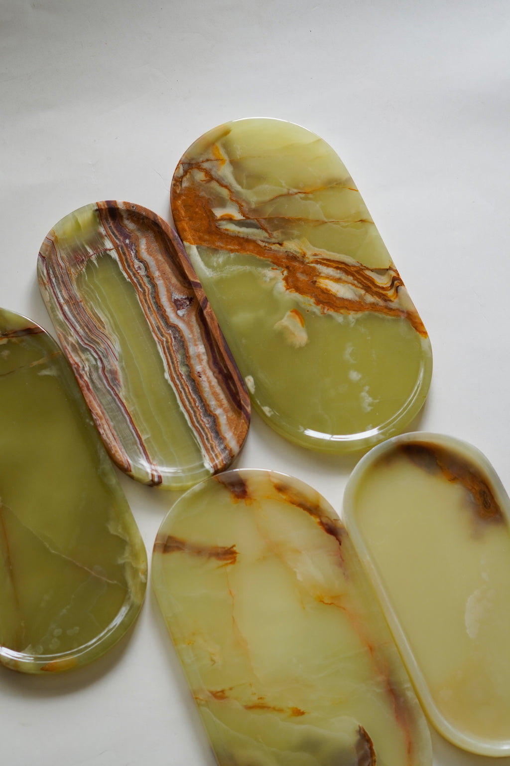 Oval Marble Tray--Various Colors