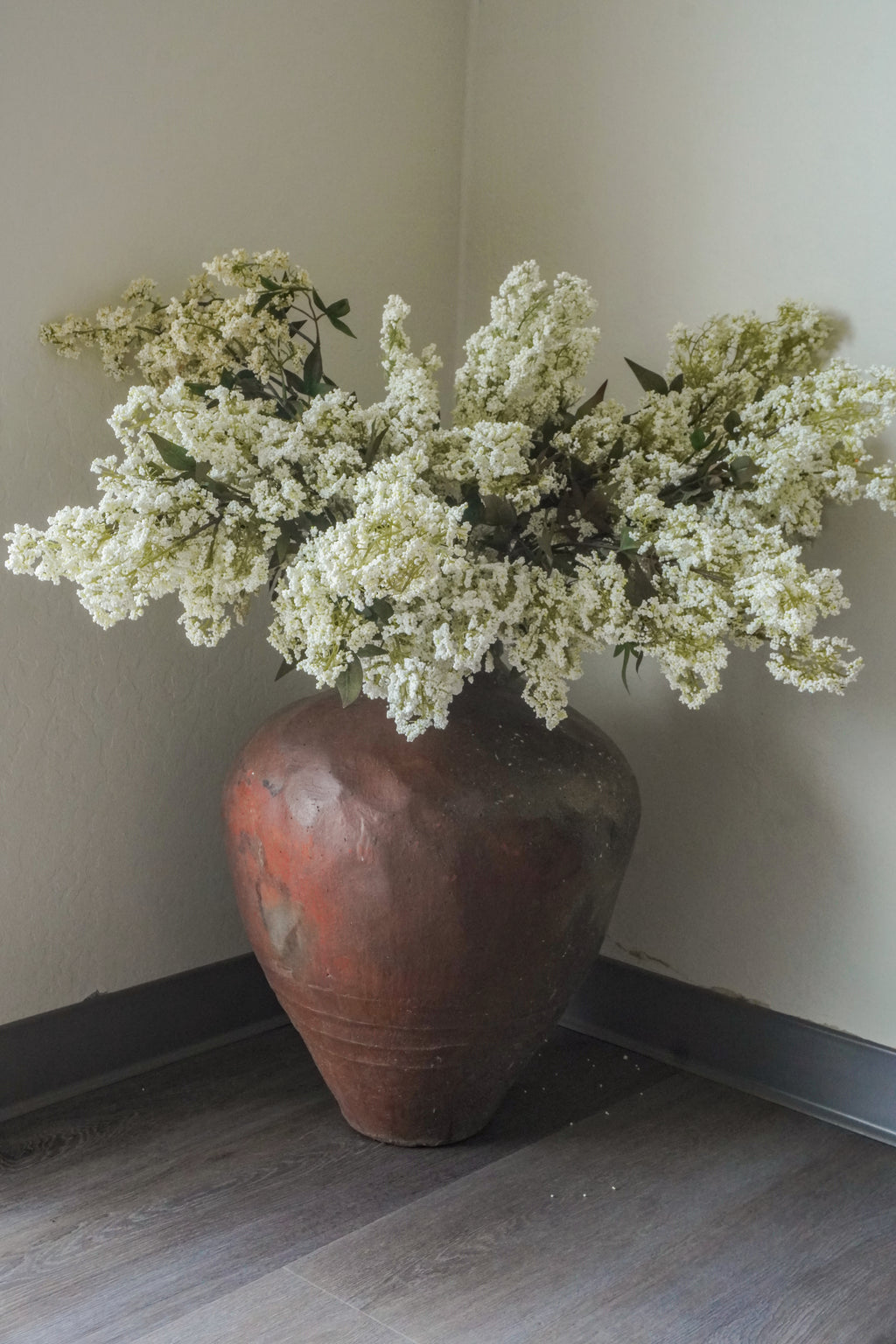 Artificial Berry With Leaves,White, 43''