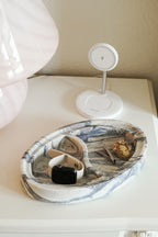 Italian Calacatta Viola Marble Divided Tray