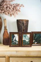 Small Marble Wall Artwork Collection--Green Pink