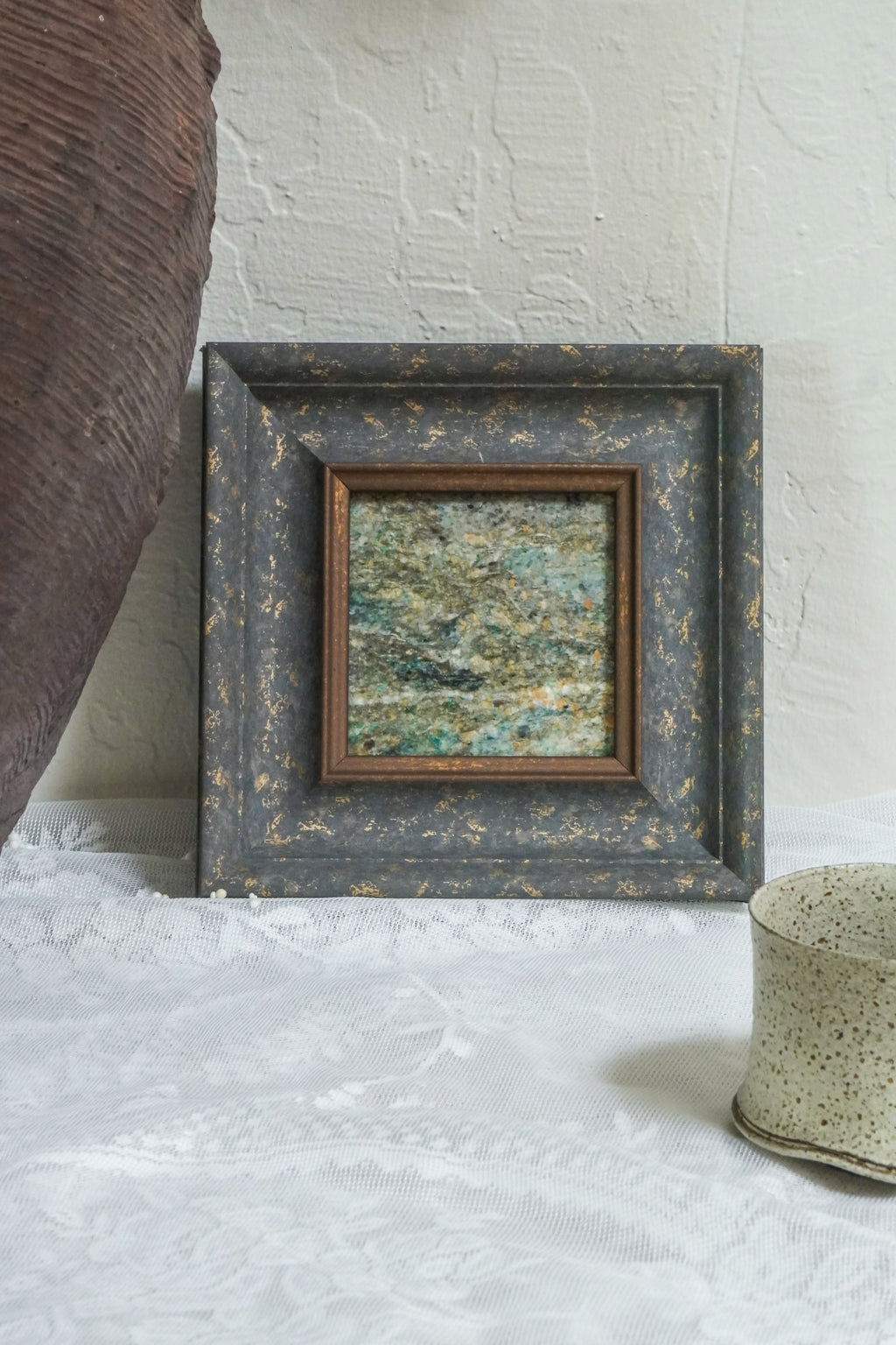 Small Marble Wall Artwork Collection--Green