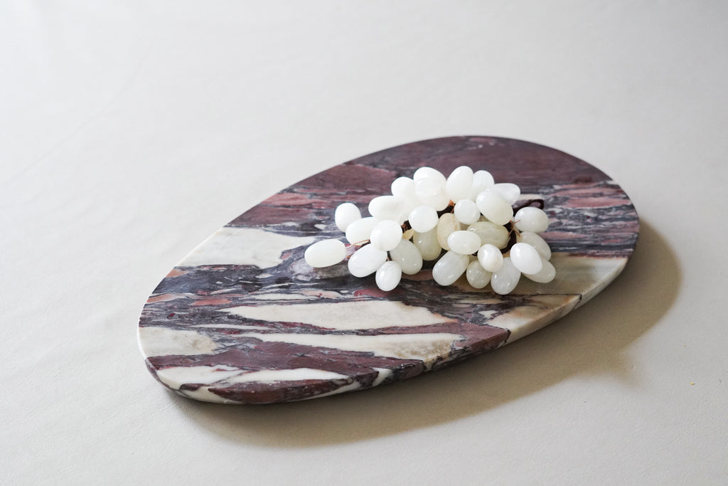 Italian Calacatta Viola Large Oval Tray
