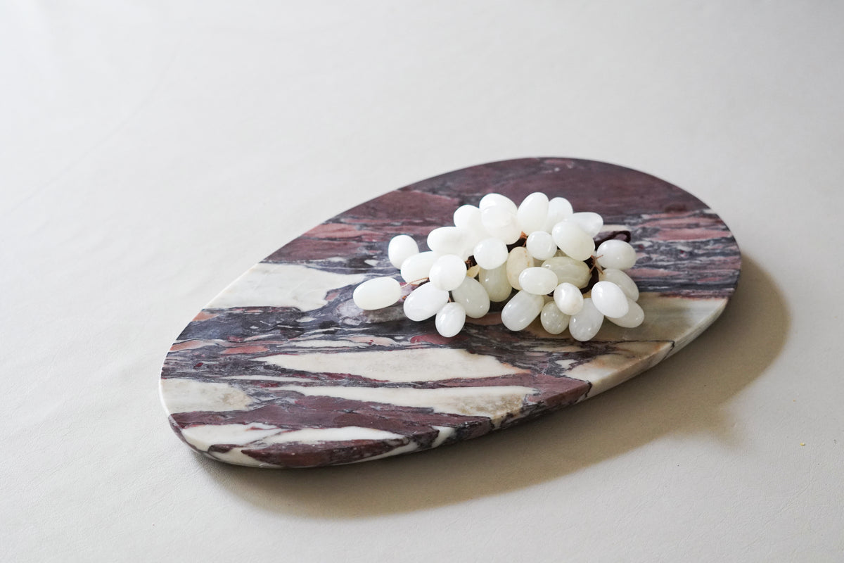 Italian Calacatta Viola Large Oval Tray